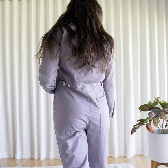 Alex Mill Standard Jumpsuit in Grey Lilac - Picture 2 of 6